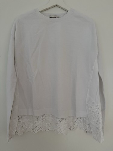 OUI Leichter Damen Sommer Pullover Weiß Mit Besonderer Rückengestaltung Gr. 38 - Bild 4 von 4