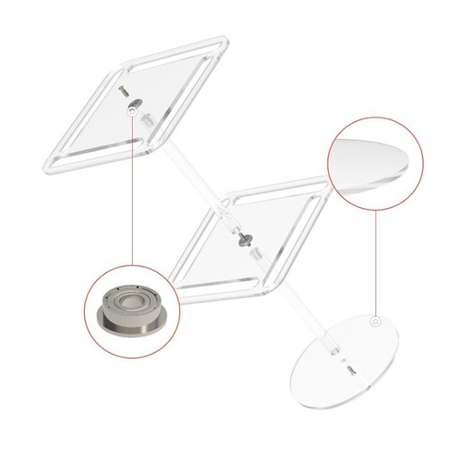 Organisateur de lunettes acrylique transparent support rotatif à 360 degrés pe - Picture 7 of 19