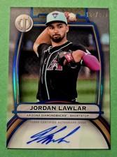 2025 Topps Tribute - Jordan Lawlar Tribute Autographs Blue #/150 Diamondbacks 