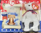 Vtg McDonald's TY Beanie Baby Liberty the Bear 2000