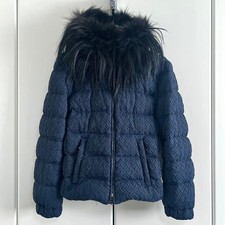 USED PRADA FUR HOOD DOWN JACKET ACCEPTABLE