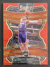 Jalen Lecque 2019-20 Panini Select Basketball Concourse  Red Wave RC #82