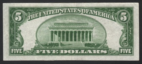 Fr. 1956-Am - 1934 $5 MULE Green Seal FRN Boston MA District - Picture 2 of 2
