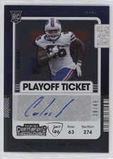 2021 Contenders Rookie Variation Playoff Ticket 38/49 Carlos Basham Jr Auto 0s9t