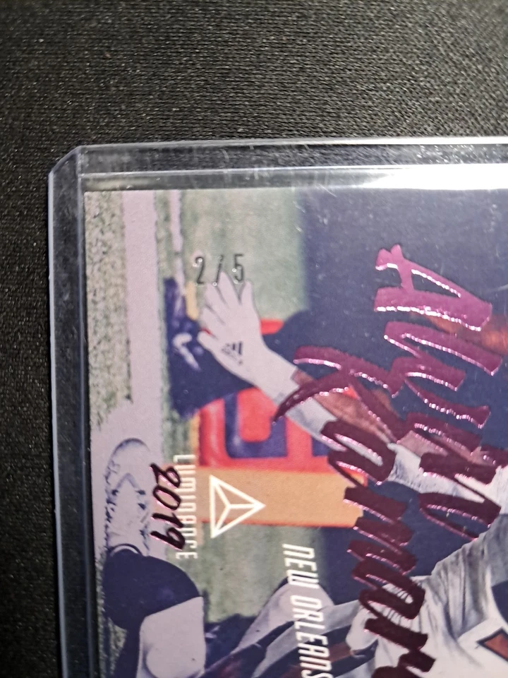 2019 Luminance Football Alvin Kamara 2/5 #52 - Image 2 of 3