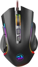Redragon Gaming Mouse, Ergonomic RGB Gaming Mouse Wired with 7200 Adjustable DPI