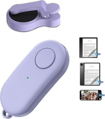 Remote Page Turner Compatible Kindle Kobo iPhone Android Camera Shutter Purple