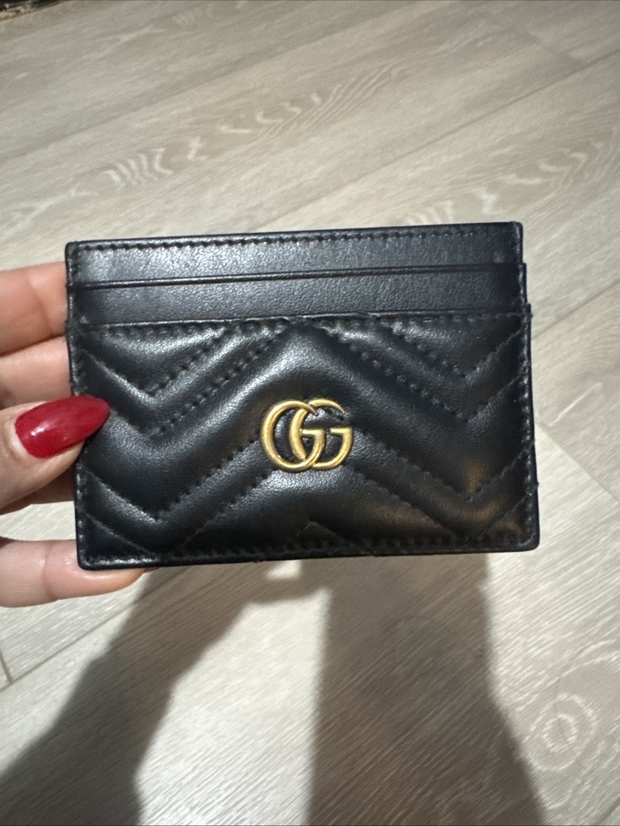 【GUCCI】GG MARMONT CARD HOLDER●443127DTD1T1000 657588_DJ20T_1000_001_080_0000