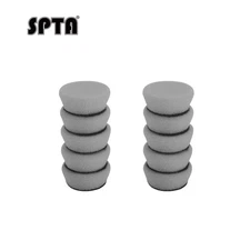 SPTA 10Pcs 1" Gray Light Cut Polishing Pads Kit For Car Detailing Tight Areas