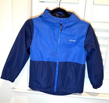 Eddie Bauer Zip Up Jacket Blue XS 5/6 NO LINER EUC