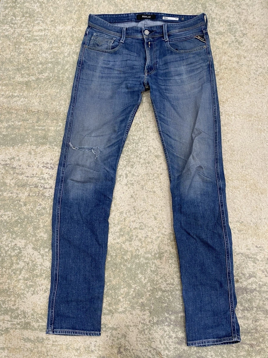 REPLAY Regular Jeans 'Anbass' in Blauw Denim | ABOUT YOU