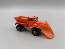 Oshkosh Snow Plow Vintage Hot Wheels 1989 Workhorses - Orange With Metal Cab