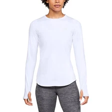 Under Armour Women's CG Armour Long Sleeve Crewneck White MSRP $50