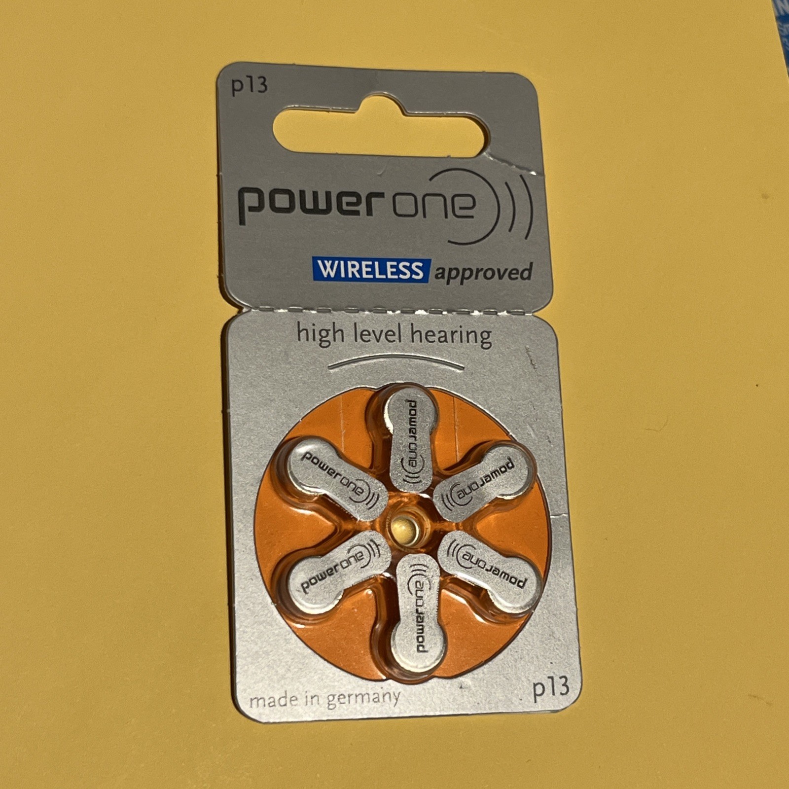 Power One P13 High Level Hearing Aid Batteries Wireless Appr