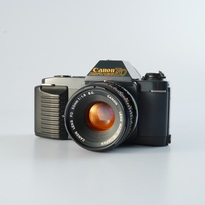 VERY GOOD Canon T50 + Canon FD 50mm F/1.8 S.C MF Film SLR
