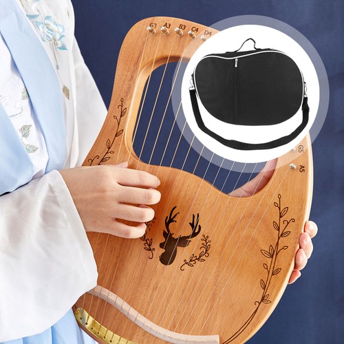Kleine Harfe Aufbewahrungstasche Musikinstrument Zubehör kompakte Leier - Bild 8 von 12