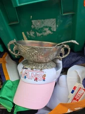 1997 Arthur Court Grape Pattern Gravy Sauce Boat with Ladle  #3158