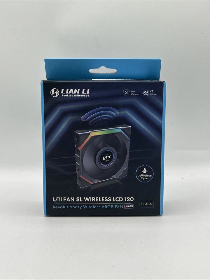 Lian Li UNI FAN SL Wireless LCD 120 Einzelpack schwarz 12SLLCD1W1B
