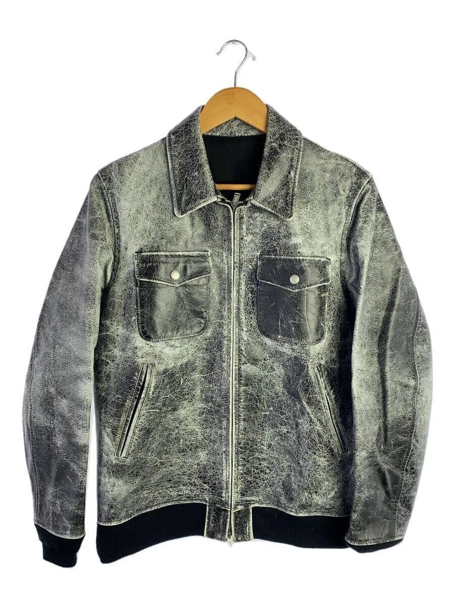 UNDERCOVER SOTTOCOPERTA 17AW BRAIN WASHED GENERAZIONE 3 pelle bovina BLK tinta unita UCT4205