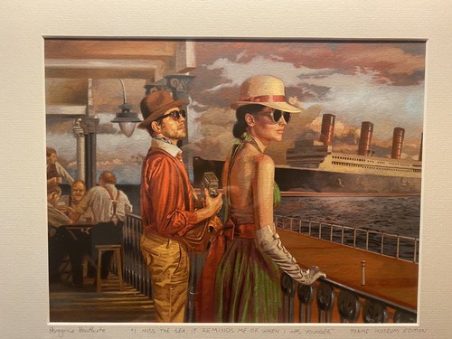 “I MISS THE SEA, IT REMINDS ME OF WHEN I WAS YOUNGER” Signed Peregrine Heathcote - Picture 3 of 7