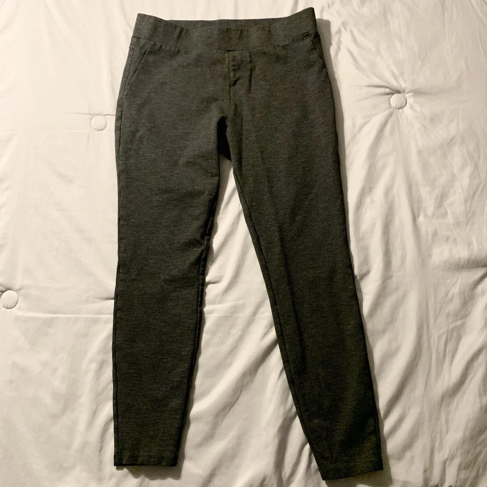 Matty M Leggings Mujer Grandes Gris Oscuro Ponte Tobillo Suave Elastizado Cintura Cómoda Foto 2 de 4