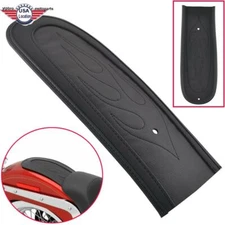 Black Motorbike Flame Stitch Rear Seat Fender Bib Protect For Harley Dyna 06-17