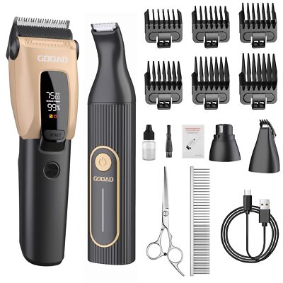 Dog Grooming Clippers for Thick Coats 3-Speed Professional Cordless Quiet Dog...