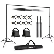 Emart Photo Adjustable Background Backdrop Kit 