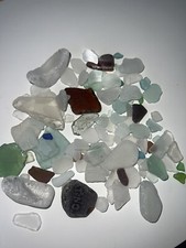 8.13 Ounces Of BEACH GLASS Surf Tumbled Lot Z156