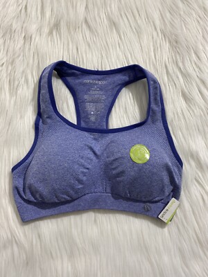 Marika Sport Bra Shoulder Straps Padded Cups Medium Impact Purple Size S 