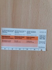 ALTE EINTRITTSKARTE 10.INTERNATIONALE FACHMESSE MASCHINEN GLAS TEC 88 
