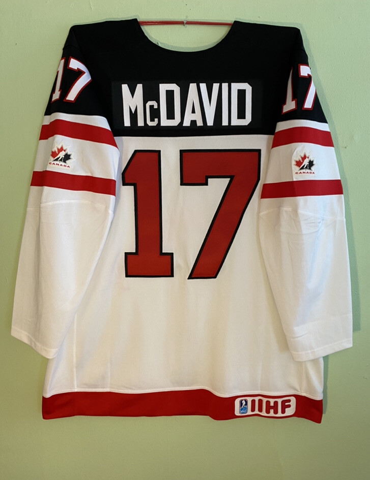 Connor McDavid Team Canada 2015 World Juniors Jersey Nike Large eBay