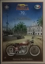 Cartolina Moto Storiche Parilla Days Parilla 70° Genova 2016 Annivers  Motocicl