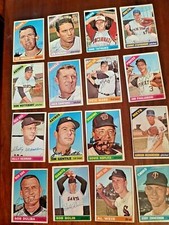 1966 Topps Autographed Baseball cards