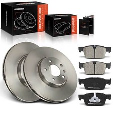 A-Premium Front 296mm Brake Discs & Brake Pads for Volvo S60 S90 V60 V90 16-23