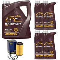 MotoröL Set Mannol 5W-30 API SN/CH-4 9 Liter + ÖLfilter FüR Mercedes Vito Bus