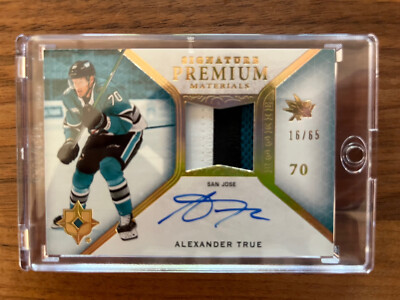 2020-21 Upper Deck Premier Rookie Signature Premium Materials Alexander True /65