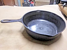 Vintage BSR Birmingham Stove & Range #7 Cast Iron Chicken Fryer Skillet 3" deep