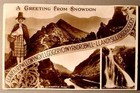 SNOWDON, NORTH WALES - Real Photo Postcard