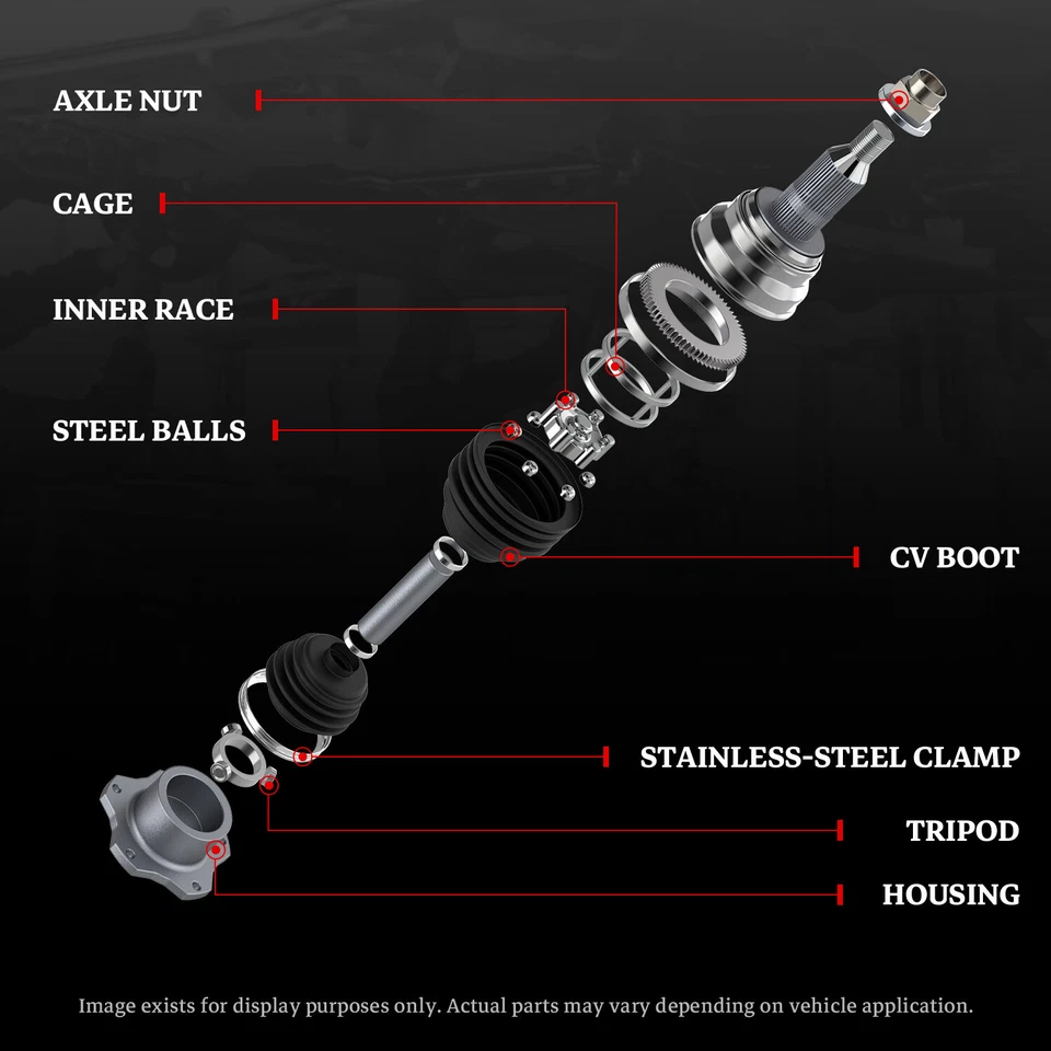 Pair CV Axle Shafts 10399689 For Chevy Impala Buick LaCrosse Pontiac Grand Prix - Image 2 of 4