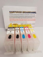 CARTUCCE VUOTE PGI570 CLI-571 RICARICABILI CON CHIP AUTORESETTANTE PER CANON PIX
