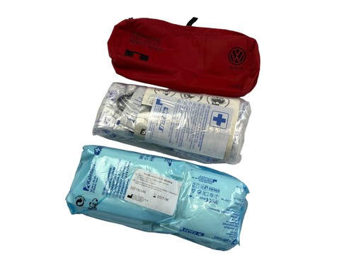 OEM VW First Aid Kit Emergency Set Warning Triangle Original DIN 13164 - Picture 3 of 13