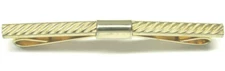 Tie Clip Diagonal Grooves Collar Stay Men's Vintage Classy Formal Wear Accessory