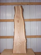 1 PC HONEY LOCUS SLAB WOOD 62 1/4"L X 12"-16 1/2"W X 1"T  BOARD 412L LIVE EDGE