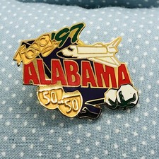 1997 QVC Quest for Americas Best 50 State Map Tour Lapel Pin - Alabama
