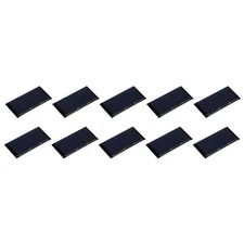 10 Pack Mini Solar Panel Cell 1.5V 160mA 0.24W 60mm x 30mm for DIY Project