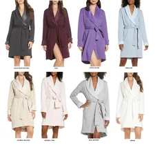 NEW UGG BLANCHE II Lux Soft Shawl-Collar Spa Women's Robe Bathrobe 1095613