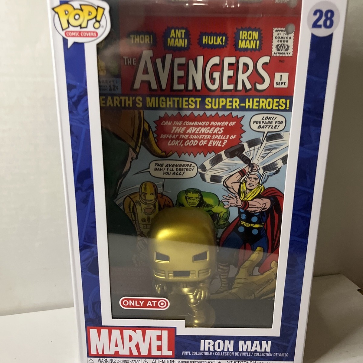 Funko Pop! Comic Cover #28 ~ Iron Man ~ Avengers #1 ~ Target