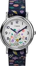Timex TW2V45900, Peanuts-Snoopy Weekender Watch, Nylon Strap, Indiglo, NEW