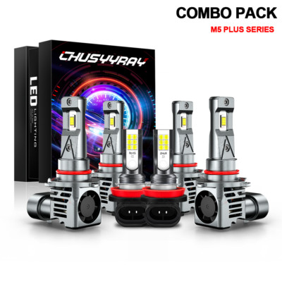 For Mitsubishi Lancer 2008-2015 Combo 9005 9006 LED Headlight H11 Fog Light Bulb